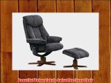 The Exmouth - Fabric Massage Swivel Recliner Chair in Charcoal