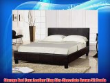 Storage Bed Faux Leather King Size Chocolate Brown 5ft Prado