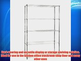 Commercial Chrome Shelving Unit - 5 Shelves H1825 x W1210 x D460 mm