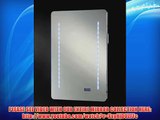 LED ILLUMINATED BATHROOM MIRROR / W:500 x H:700 mm/ IP44 / DEMISTER / SHAVER / SENSOR / CLOCK