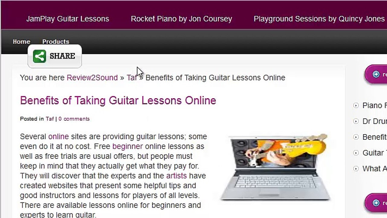 Review2Sound Website Video