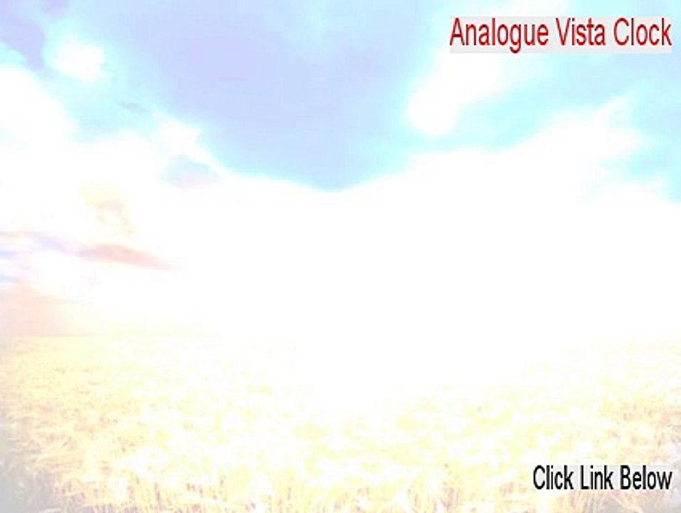 Analogue Vista Clock Download [Free of Risk Download]
