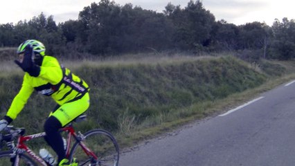 ROUTE 1 FEVRIER 2015-Alain T en VTT en haut de Colias