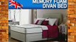 4'6 DOUBLE BRAVO MEMORY FOAM DIVAN BED WITH MATTRESS AND HEADBOARD
