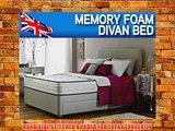 4'6 DOUBLE BRAVO MEMORY FOAM DIVAN BED WITH MATTRESS AND HEADBOARD
