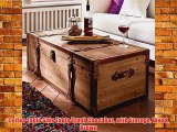 Coffee Table Side Table Trunk Chest Box with Storage Wood Brown