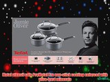 Jamie Oliver by Tefal 16/ 18/ 20 cm 3-Piece Hard Anodised Saucepan Set with Glass Lids