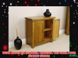 TUCAN - RUSTIC OAK CUPBOARD / BOOKCASE / UNIT SMALL 2 DOOR COMPACT CONSOLE