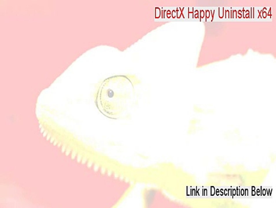 DirectX Happy Uninstall x64 Crack - Instant Download [2015]