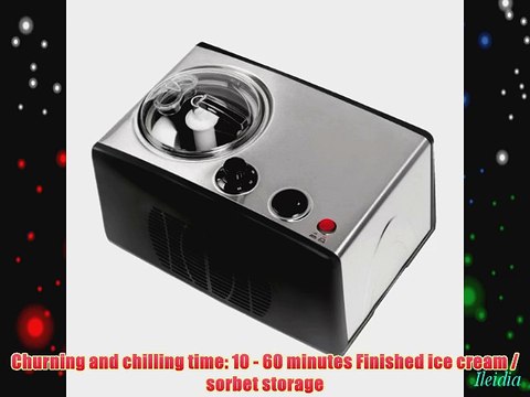 Baumatic GELATO1SS Stainless Steel Professional Ice Cream and Sorbet Maker With Freezer