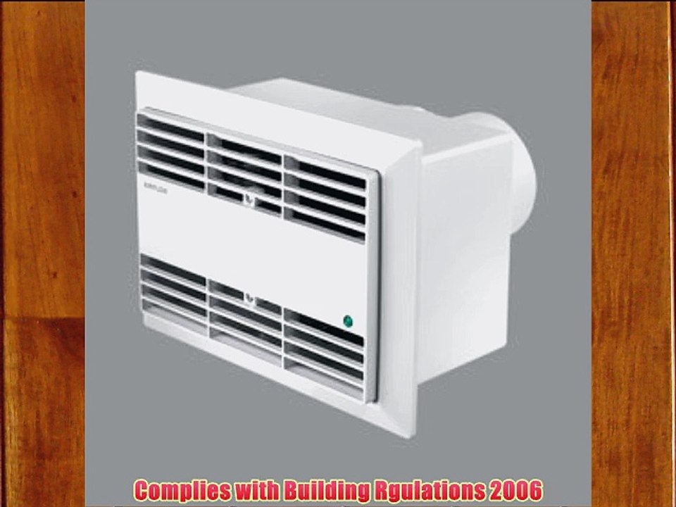 Airflow/Aidelle 71616301 Roomvent 100mm/4 240v 07 Centrifugal Fan For 2 Room Operation