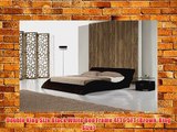Double King Size Black White Bed Frame 4FT6 5FT (Brown King Size)