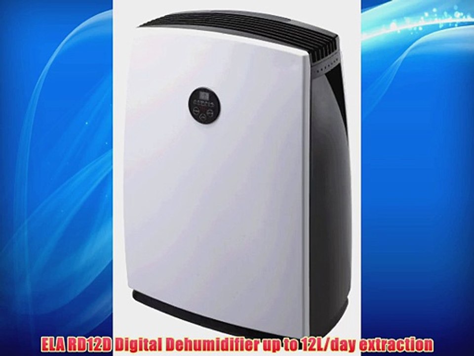 ELA RD12D Digital Dehumidifier up to 12L/day extraction