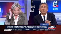 Marine Le Pen sur Dieudonné, l'islamisme et la Palestine – i24news, 2 février 2015