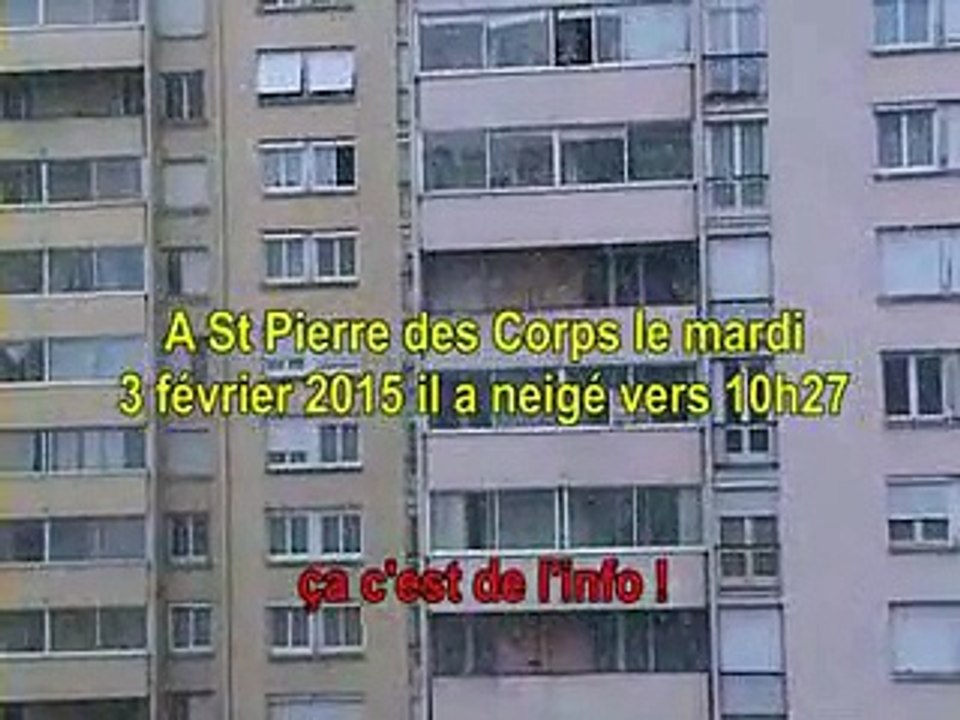 Il neige sur St Pierre des Corps_03 02 2015