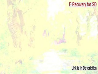F-Recovery for SD Key Gen - Free of Risk Download [2015]