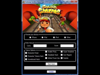 FREE DOWNLOAD SUBWAY SURFERS CHEATS TOOL VERSION 4.1 2015