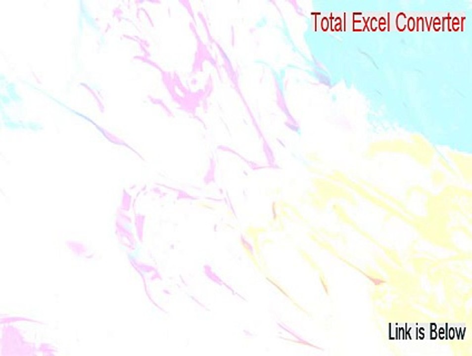 Total Excel Converter Full (Instant Download 2015)