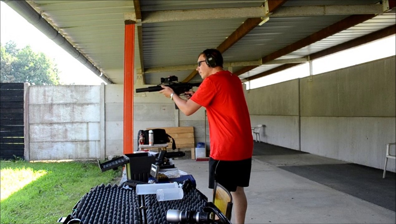 5 gongs AR15 9mm en 5sec45 à 25m