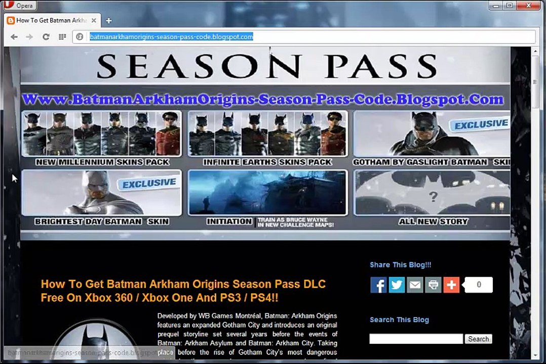 How to Install/ Unlock Batman Arkham Origins Season Pass Code PS3 Free