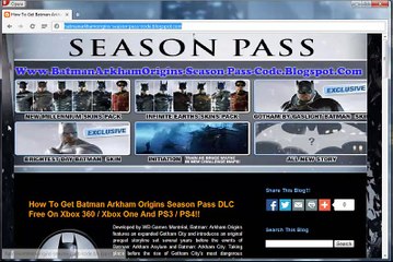 Batman Arkham Origins Season Pass Code Generator