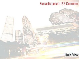 Fantastic Lotus 1-2-3 Converter Free Download - Download Here