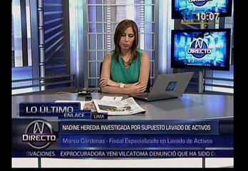 Nadine Heredia: La investigación a primera dama es nueva, aclaró la fiscalía