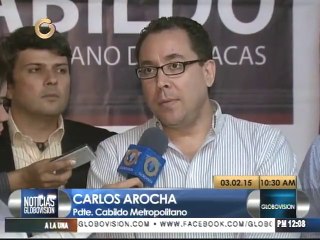 Cabildo Metropolitano rechaza uso de armas de fuego en manifestaciones