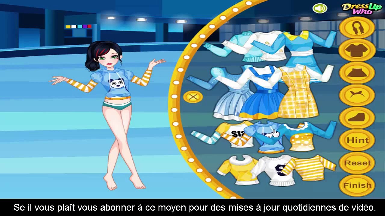 Princesse Jeux - habiller ados Snow White Patins à glace jeu