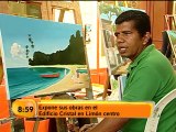 Artista costarricense viaja con sus pinturas por todo el mundo