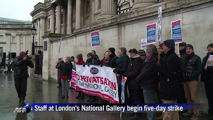 Staff at London's National Gallery begin five-day strike