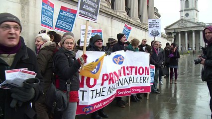 Londres: grève contre la privatisation à la National Gallery