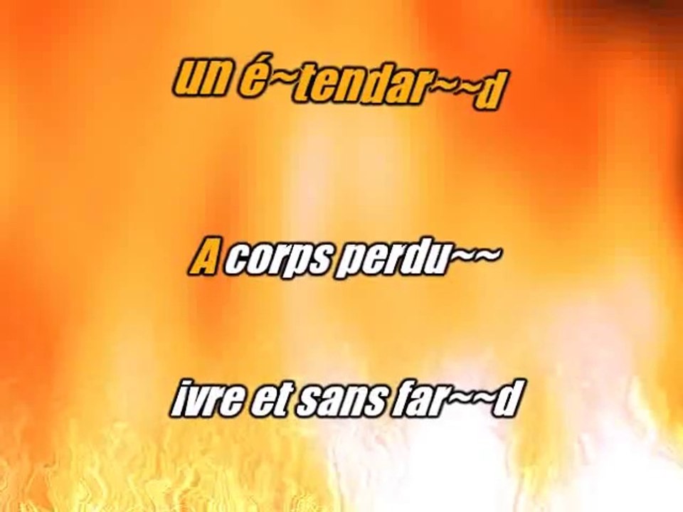 KARAOKE GREGORY LEMARCHAL - A corps perdu