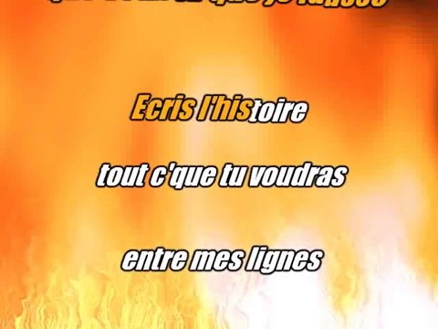 KARAOKE GREGORY LEMARCHAL - Ecris l'histoire