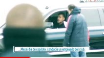 FC Barcelona's employee hit Lionel Messi's car with Lionel Messi of copilot