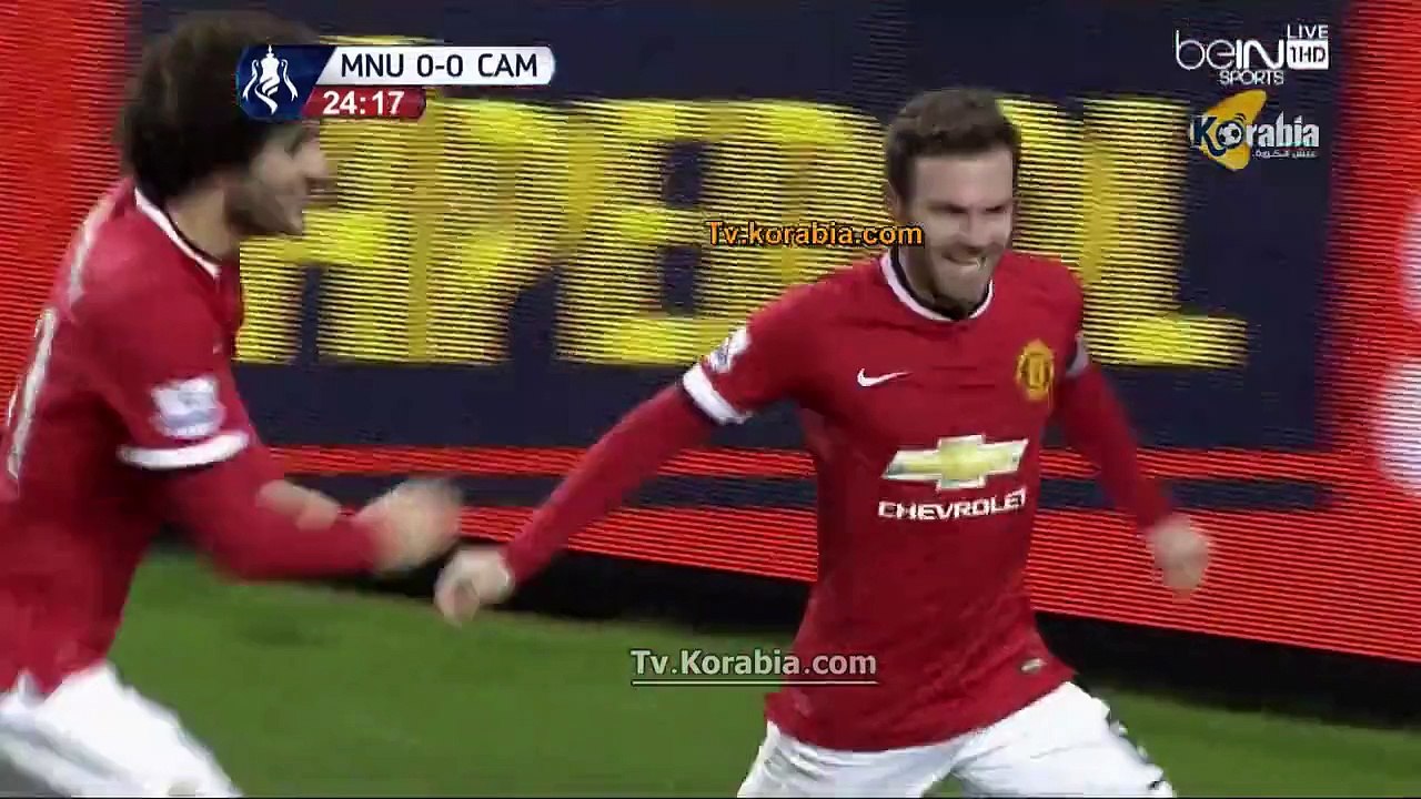 مانشستر يونايتد يتقدم 3/0 علي كامبردج يونايتد