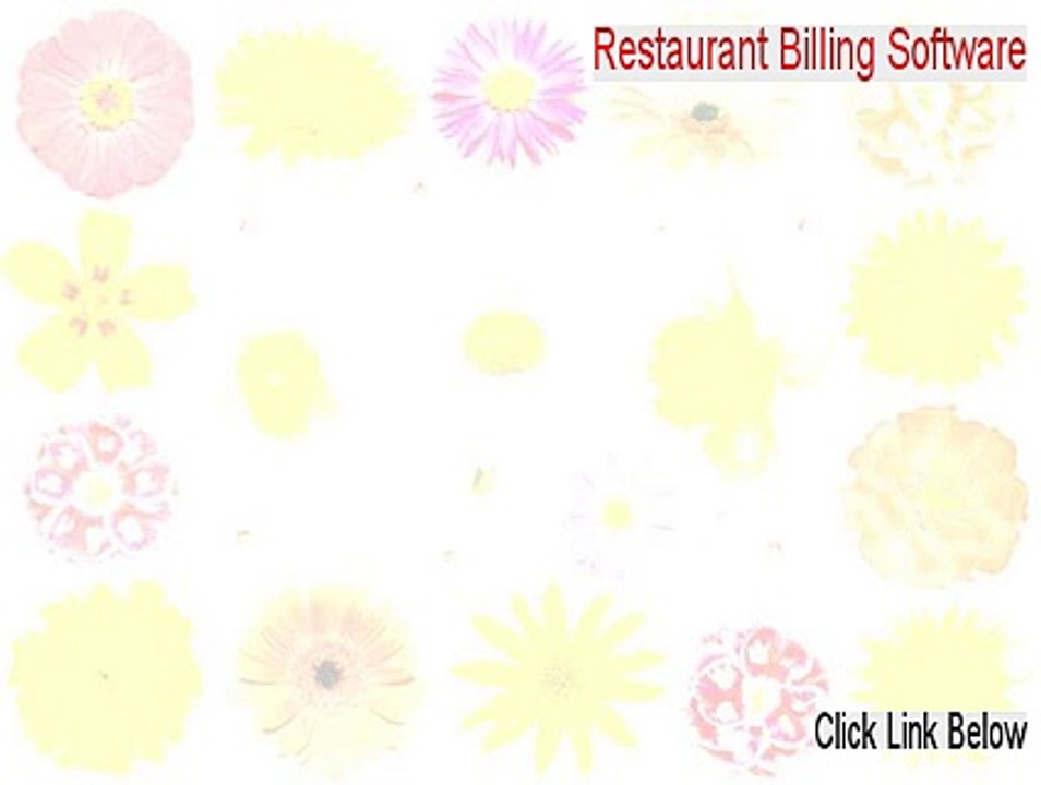 Restaurant Billing Software Crack [Download Here]