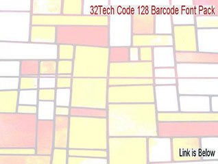 32Tech Code 128 Barcode Font Pack Full - Legit Download 2015