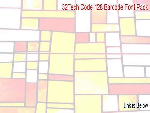 32Tech Code 128 Barcode Font Pack Full - Legit Download 2015