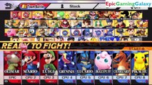 Captain Olimar And Mario Brothers VS Pokemon Team In A Super Smash Bros. For Wii U 8 Player Team Battle
