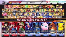 Dark Pit And Mario Brothers VS Pokemon Team In A Super Smash Bros. For Wii U 8 Player Team Battle