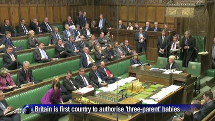 Britain is first country to authorise 'three-parent' babies