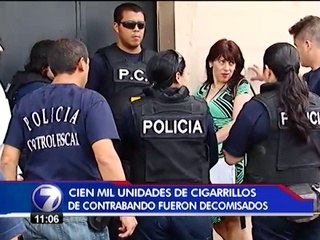 Unas cien mil unidades de cigarrillos de contrabando fueron decomisados este jueves