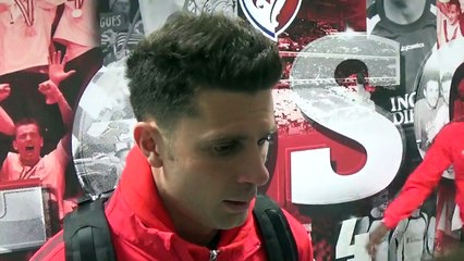 Réaction de Thiago MOTTA en zone mixte après LOSC-PSG (0-1) 1/2 Coupe de la Ligue