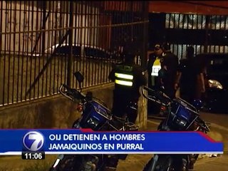 Autoridades detienen a dos jamaiquinos en Purral