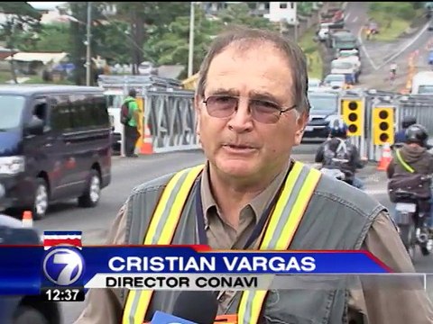 Carriles reversibles continúan por colocación de segundos puentes en circunvalación