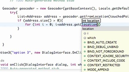Android Application Development - 137 - Geocoding a Location for an Address