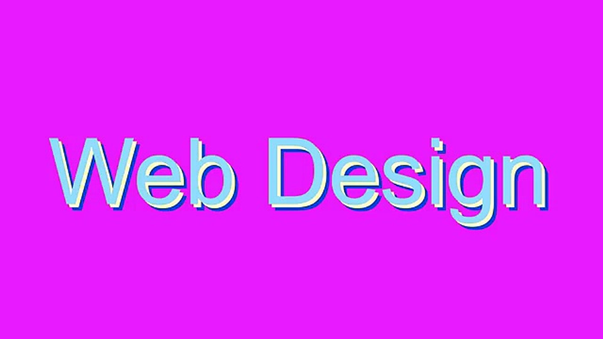 ⁣How to Pronounce Web Design