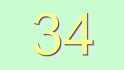 How to Pronounce 34