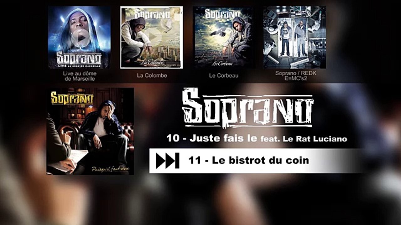 SOPRANO - JUSTE FAIS LE FEAT.  LE RAT LUCIANO (OFFICIAL AUDIO)